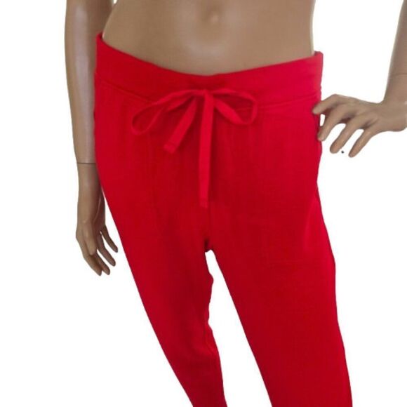 Lou & Grey Petites Signature Soft Red Joggers Lounge Sweatpants Womens Sz M - Picture 5 of 10